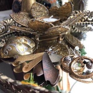 Metal toned earrings